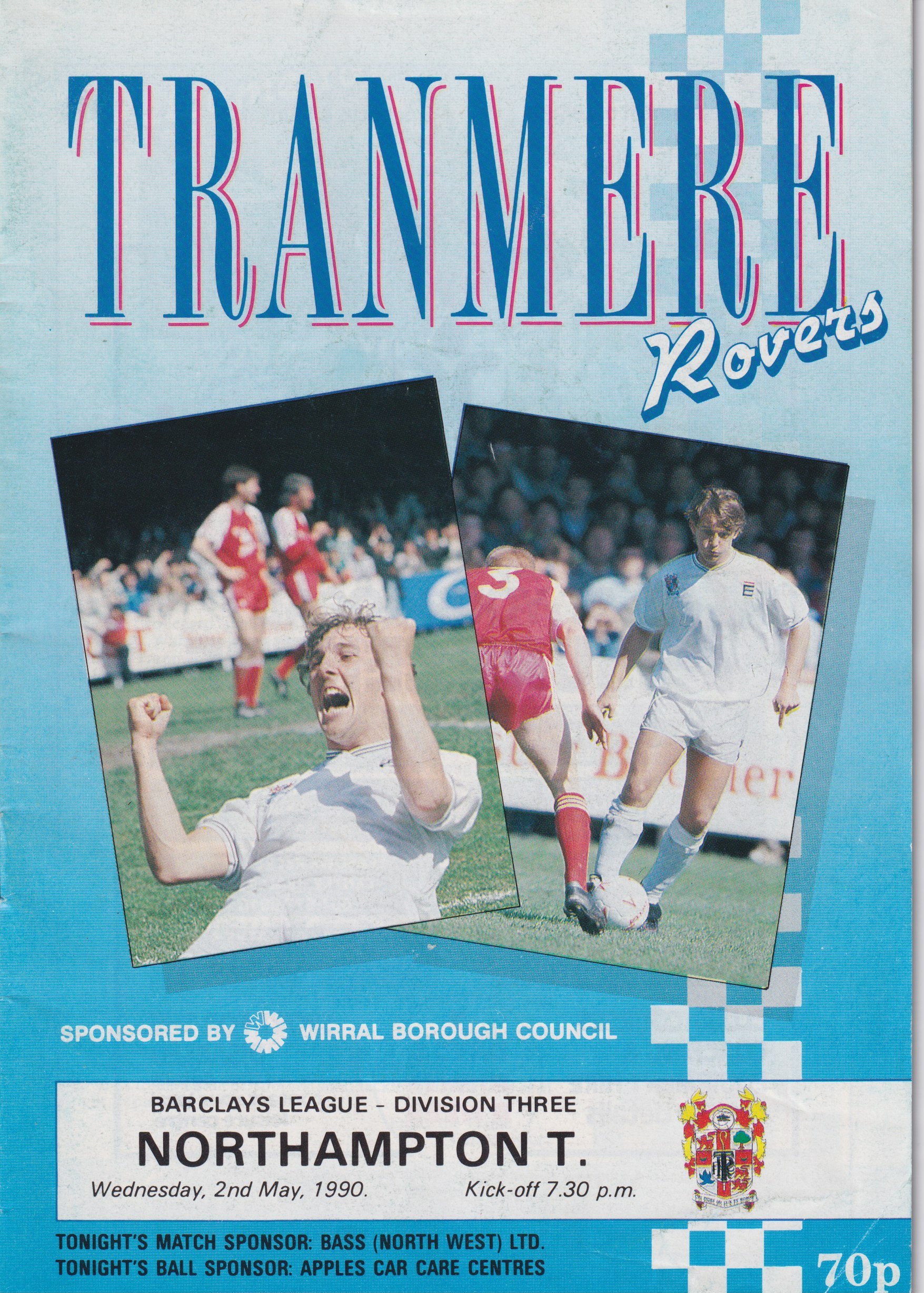Tranmere Rovers v Northampton Town match programme